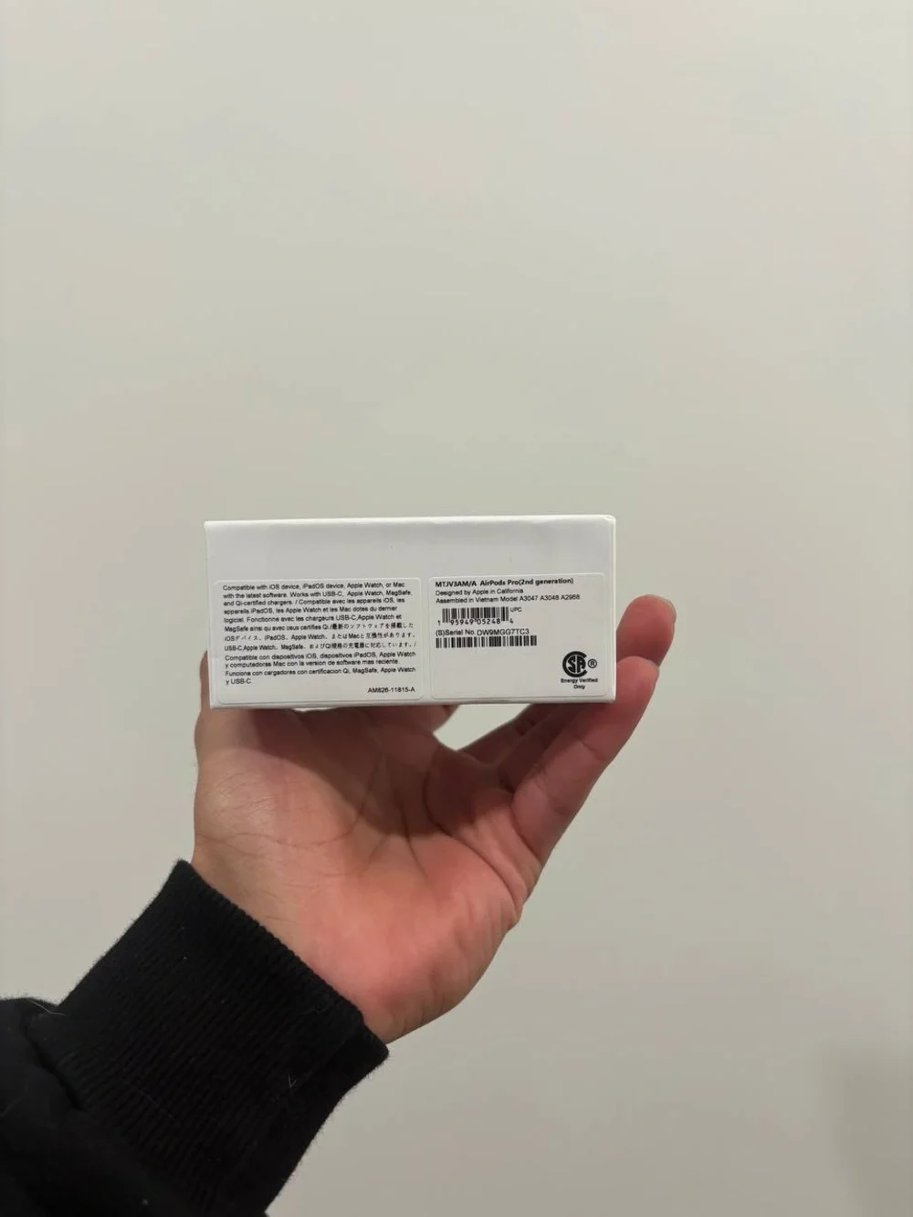 Apple White Receipt Showing Purchase Details